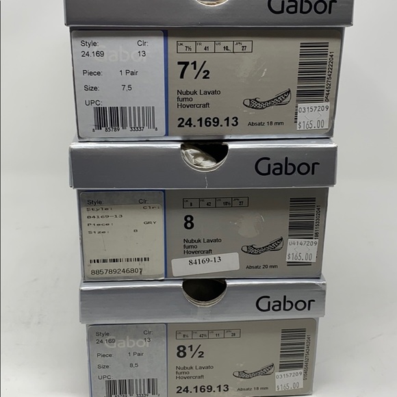 Gabor 64.169.13 Fumo Nubuck Laser Cut Flats - Picture 9 of 9